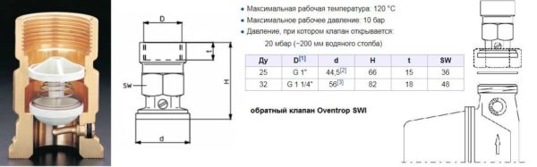 Oventrop SWI (Германия) - одна из надежных марок, на которую мало нареканий