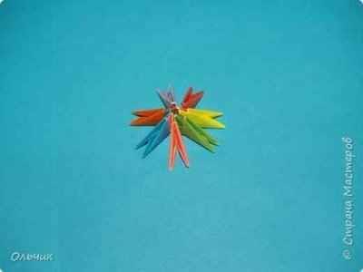 Новогодний шарик из модулей Новогодний шарик из модулей