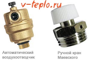 автоматический и ручной кран Маевского автоматический и ручной кран Маевского