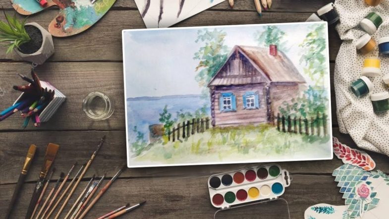 Как нарисовать избу пошагово карандашом: легкий мастер-класс по рисованию избы внутри, изнутри, в лесу и на курьих ножках